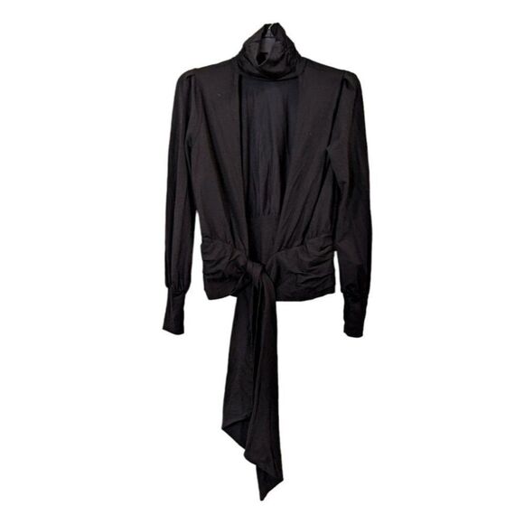 AG Adriano Goldschmied Womens Size S Turtleneck Long Sleeve Blouse Top CTK70850 - Picture 1 of 9
